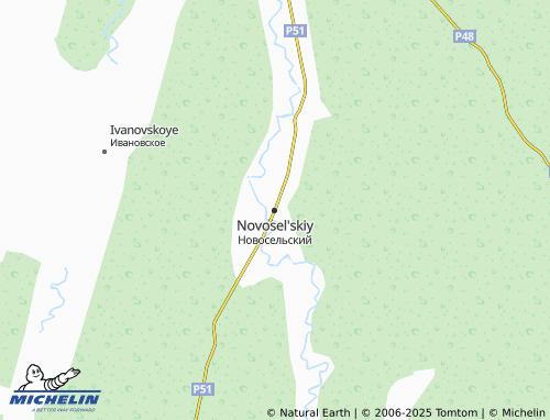 MICHELIN Novosel'skiy map - ViaMichelin