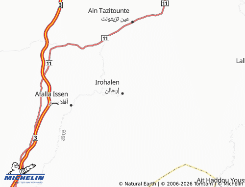 Mappa MICHELIN Irhalin - ViaMichelin