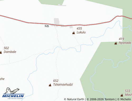 MICHELIN-Landkarte Mukumawabane - ViaMichelin
