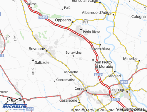 MICHELIN Bonavicina map - ViaMichelin