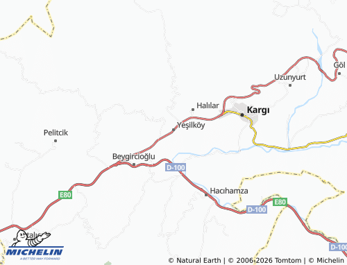 MICHELIN Dereköy map - ViaMichelin