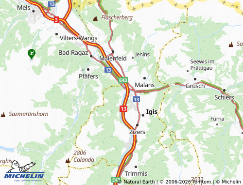 Mappa MICHELIN Mastrils - ViaMichelin