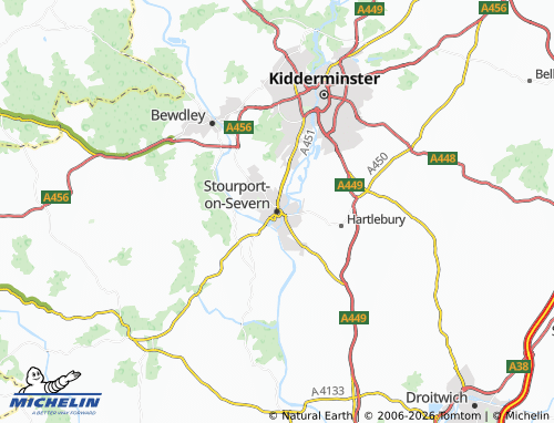 Mappa MICHELIN Stourport-on-Severn - ViaMichelin