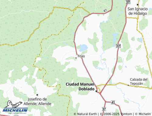 MICHELIN Frías map - ViaMichelin