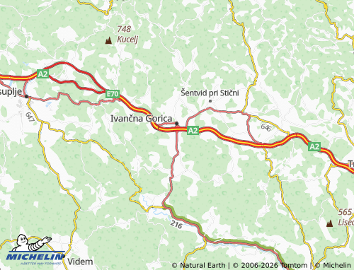 Mapa MICHELIN Mrzlo Polje - ViaMichelin
