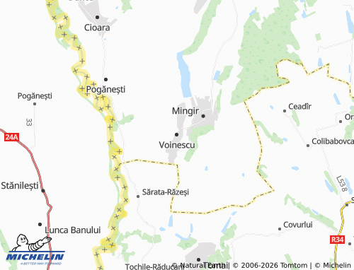 MICHELIN Voinescu map - ViaMichelin