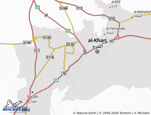 MICHELIN Al Jamiah map - ViaMichelin