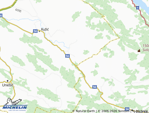 MICHELIN-Landkarte Čavoglave - ViaMichelin