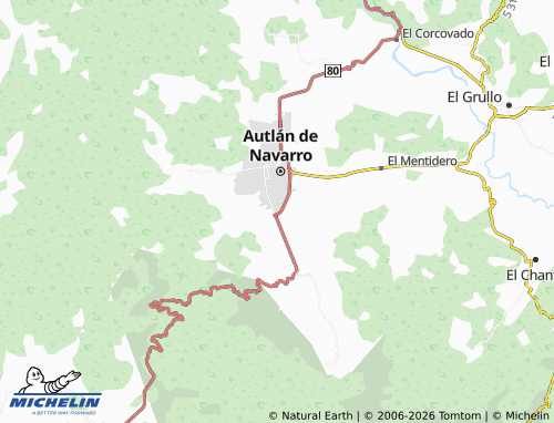 Mapa MICHELIN Valle del Vergel - ViaMichelin