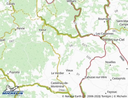 MICHELIN Itzac map - ViaMichelin
