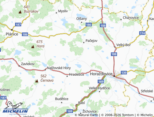 Kaart MICHELIN Břežany - ViaMichelin