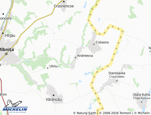 Carte MICHELIN Andreevca - ViaMichelin