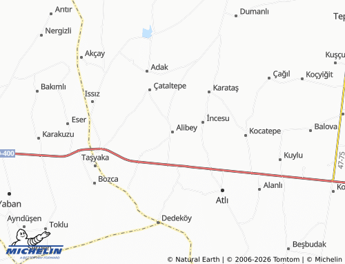 MICHELIN Alibey map - ViaMichelin