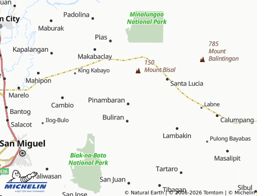 MICHELIN Tigpalas map - ViaMichelin