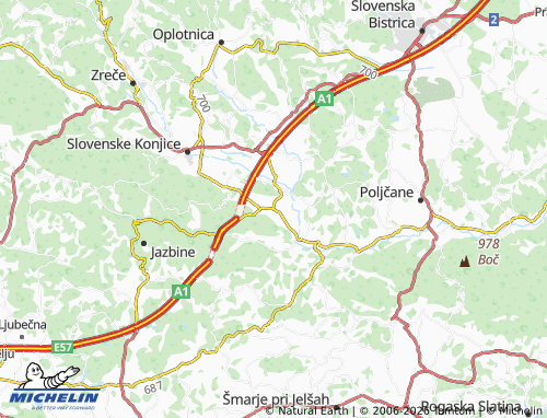 Carte MICHELIN Žiče - ViaMichelin