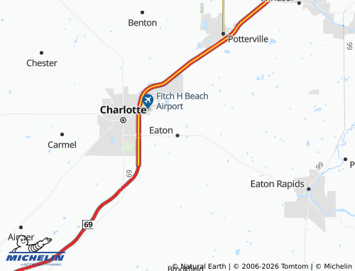 Mappa MICHELIN Eaton - ViaMichelin