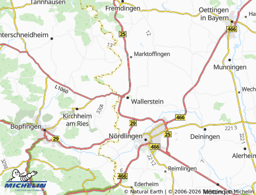 Mappa MICHELIN Wallerstein - ViaMichelin