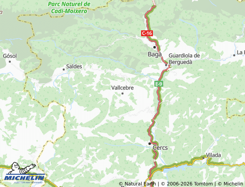 Carte MICHELIN Vallcebre - ViaMichelin