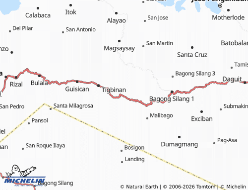 MICHELIN Canapawan map - ViaMichelin