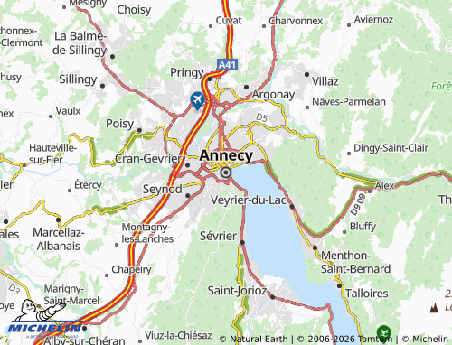 Mappa MICHELIN Annecy - ViaMichelin