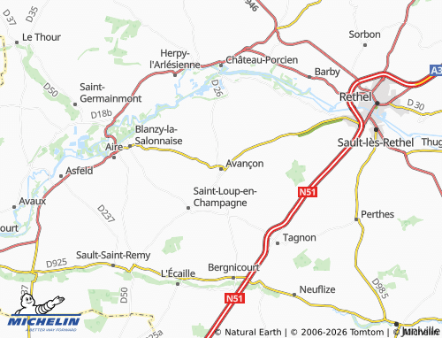 Mappa MICHELIN Avançon - ViaMichelin