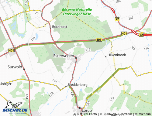 MICHELIN Esterwegen map - ViaMichelin