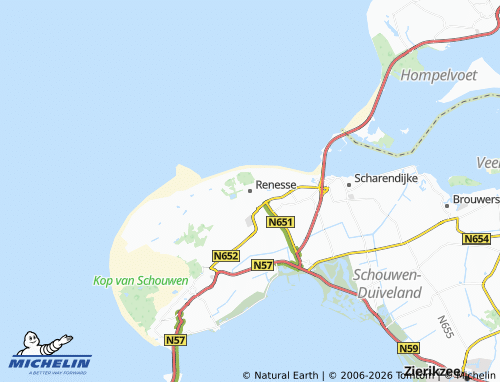 Mappa MICHELIN Renesse - ViaMichelin