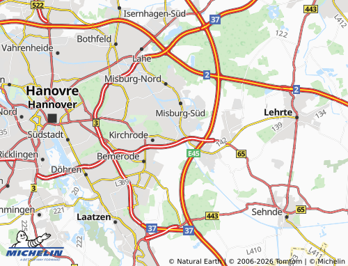 MICHELIN Anderten map - ViaMichelin