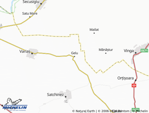 Mappa MICHELIN Gelu - ViaMichelin