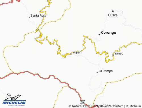 MICHELIN Yupán map - ViaMichelin