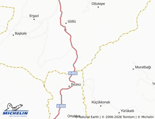MICHELIN Çimenli map - ViaMichelin