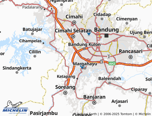 Carte MICHELIN Cigondewah Hilir - ViaMichelin
