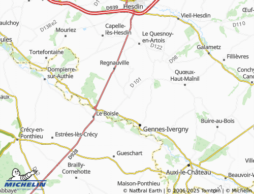 Carte MICHELIN Caumont - ViaMichelin