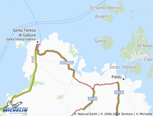 MICHELIN Conca Verde map - ViaMichelin