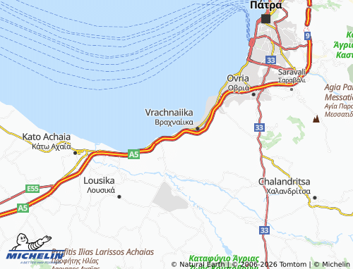 MICHELIN Tsoukalaiika map - ViaMichelin
