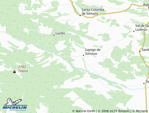 MICHELIN Quintanilla de Somoza map - ViaMichelin
