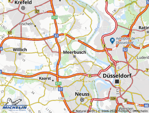 MICHELIN Meerbusch map - ViaMichelin