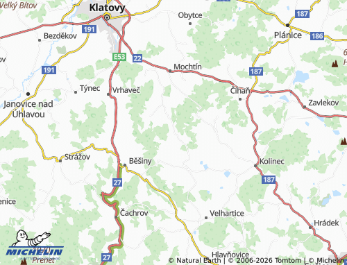 Mappa MICHELIN Chlistov - ViaMichelin