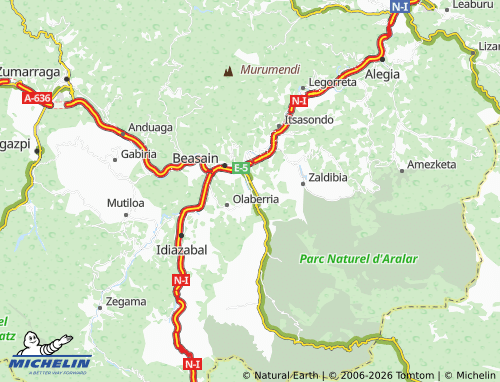 Mappa MICHELIN Lazkao - ViaMichelin