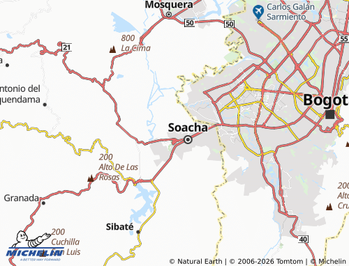 Carte MICHELIN El Rosal - ViaMichelin