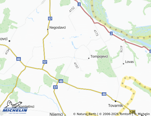 MICHELIN-Landkarte Čakovci - ViaMichelin