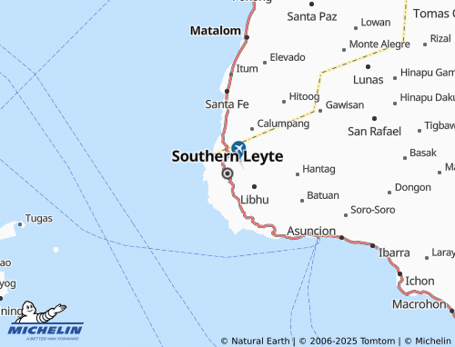 MICHELIN Southern Leyte map - ViaMichelin