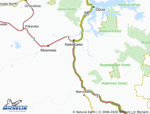 Mapa MICHELIN Waiomio - ViaMichelin