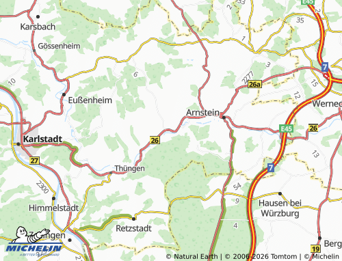 MICHELIN Müdesheim map - ViaMichelin