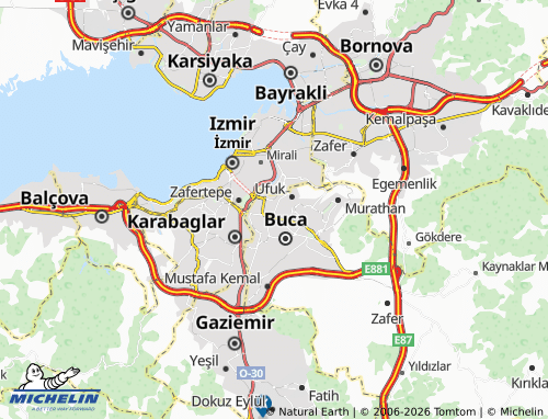 MICHELIN Yiğitler map - ViaMichelin