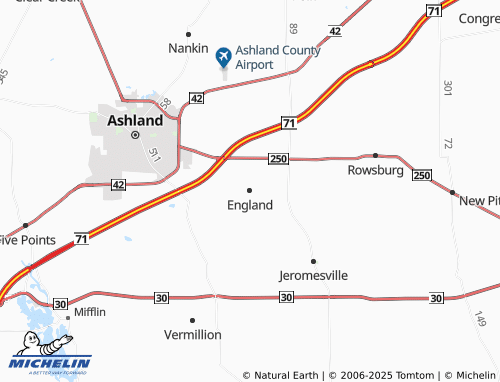 MICHELIN England map - ViaMichelin