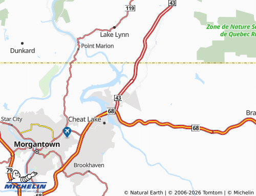 Mapa MICHELIN Cheat Neck - ViaMichelin