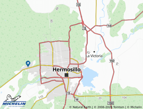 MICHELIN Cuarta Zona Militar map - ViaMichelin