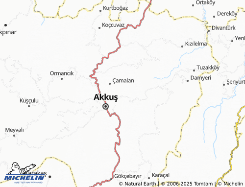 MICHELIN Düğencili map - ViaMichelin