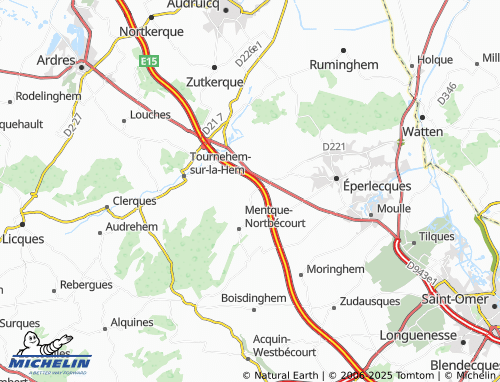 Carte MICHELIN Nort-Leulinghem - ViaMichelin